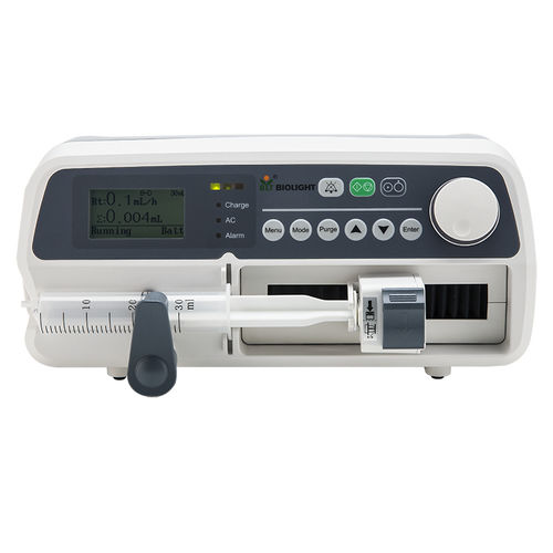 Bomba de jeringa 1 vía - P500 - Guangdong Biolight Meditech - automática
