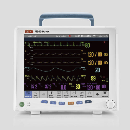Monitor de paciente de CO2 - M9000A VET - Guangdong Biolight Meditech - PNI / SpO2 / veterinario