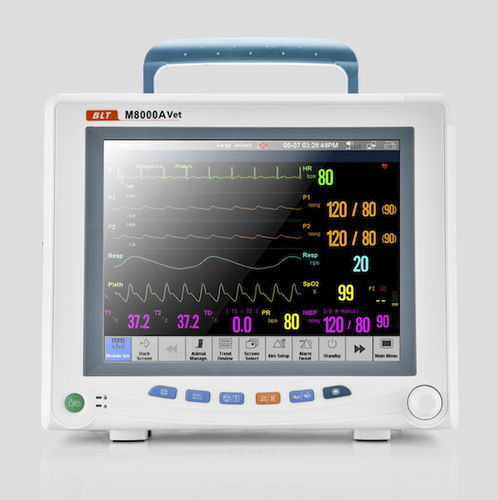 Monitor multiparamétrico compacto - M8000A Vet - Guangdong Biolight Meditech - ECG / de CO2 / PNI