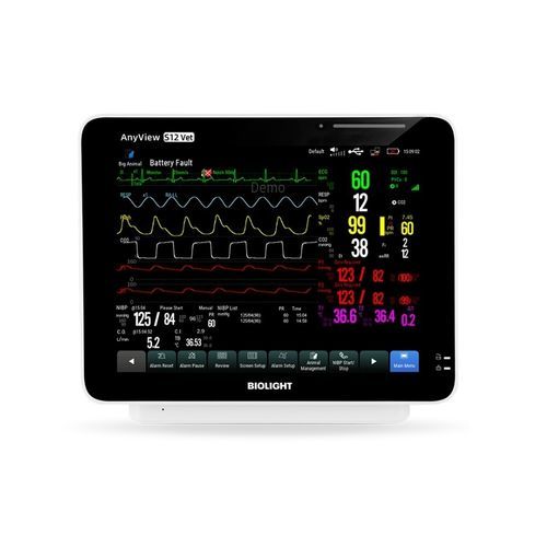 Monitor multiparamétrico compacto - S12 Vet - Guangdong Biolight Meditech - veterinario / inalámbrico