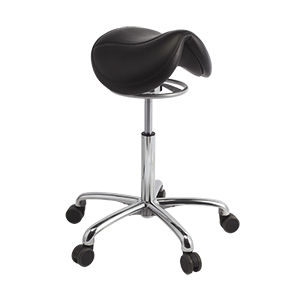 Taburete para odontología - 135JS, 135JS-H - The Brewer Company - de altura variable / con ruedas / con forma de silla de montar