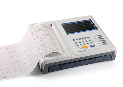Electrocardiógrafo para diagnóstico en reposo - ECG-1112M - CAREWELL - 12 canales / digital / con impresora