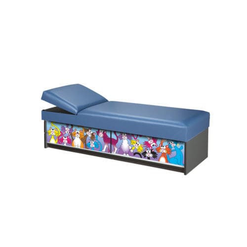 Mesa de exploración pediátrica - Crazy Cats - Clinton Industries - de 2 secciones / gris