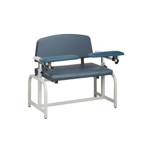 Sillón para extracción de sangre no regulable - Lab X Series - Clinton Industries - de 2 secciones / bariátrico