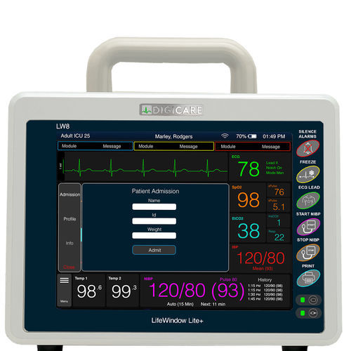 Monitor multiparamétrico portátil - LifeWindow™ Lite - Digicare Biomedical Technology - ECG / RESP / TEMP