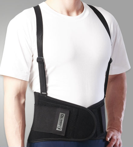 Faja de sujeción lumbar - DR-B003  - Dr. Med - para adulto / blanda / con tirantes