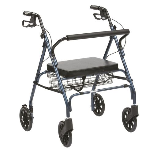 Andador con ruedas con 4 ruedas - 10215RD-1 - Drive DeVilbiss Europe - bariátrico / con asiento / de altura regulable