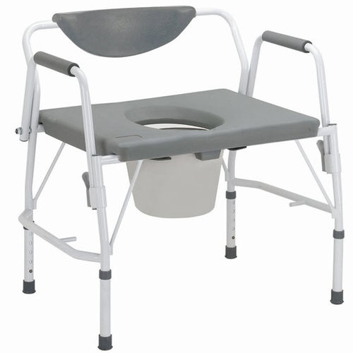 Silla con orinal bariátrica - 11135-1	 - Drive DeVilbiss Europe - con reposabrazos / con cubo / con apertura higiénica