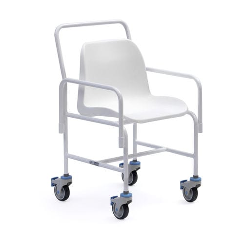 Silla de ducha con reposabrazos - 141-4 - Drive DeVilbiss Europe - con ruedas / con respaldo