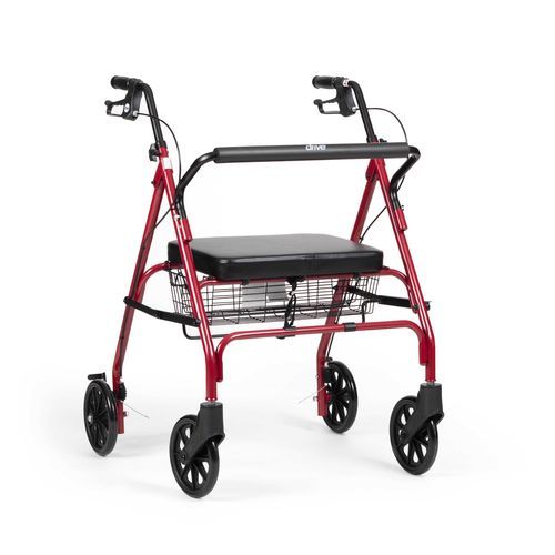 Andador con 4 ruedas - Heavy Duty  - Drive DeVilbiss Europe - bariátrico / con asiento / con canasta