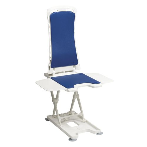 Asiento de baño con respaldo alto - 470100100 - Drive DeVilbiss Europe - de ventosa / inclinable