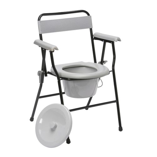 Silla con orinal con reposabrazos - C017 - Drive DeVilbiss Europe - con cubo / con apertura higiénica / plegable