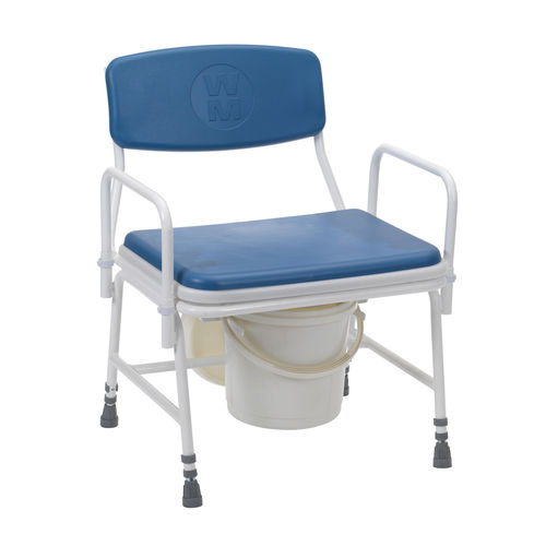 Silla de ducha con reposabrazos - 190 - Drive DeVilbiss Europe - con cubo / con respaldo / bariátrica