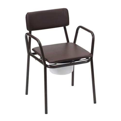 Silla con orinal con reposabrazos - 180 - Drive DeVilbiss Europe - con cubo / apilable