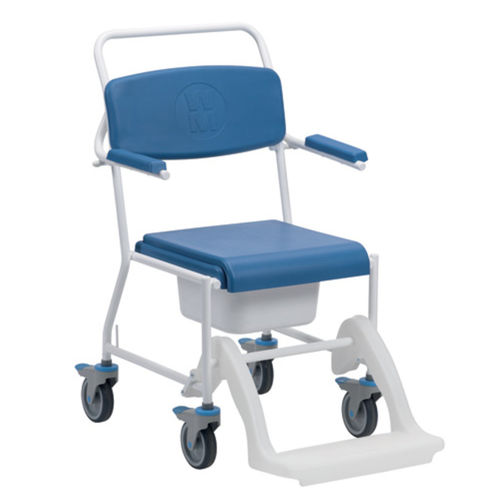 Silla de ducha con reposabrazos - 172 - Drive DeVilbiss Europe - con ruedas / con reposapiés / con cubo