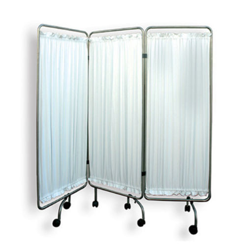 Biombo médico plegable - WS-3F - Eagle Star Metallic - con ruedas / 3 paneles / lavable
