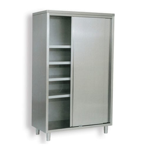 Armario de hospital - UC-2SD - Eagle Star Metallic - con puerta corredera / con estante / de acero inoxidable