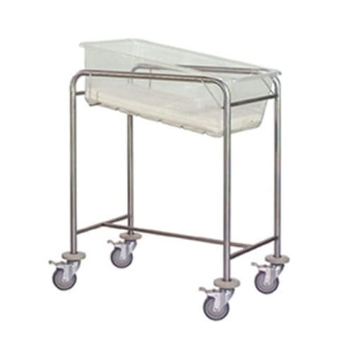 Cuna hospitalaria con ruedas - BBT - Eagle Star Metallic - de acero inoxidable / transparente