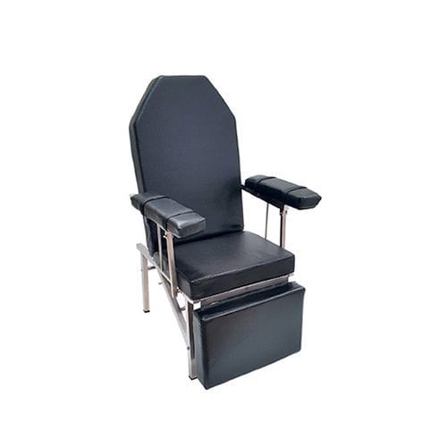 Sillón para extracción de sangre no regulable - BD-M - Eagle Star Metallic - de 3 secciones / con reposapiernas / de altura fija