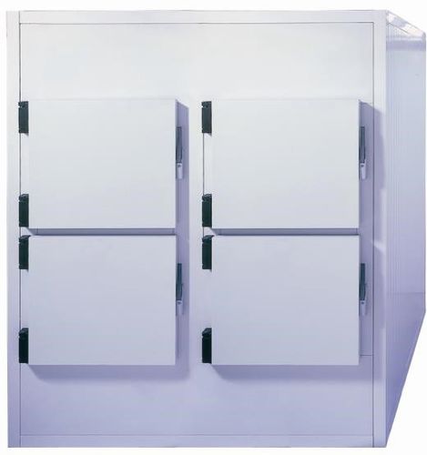 Cámara mortuoria frigorífica para camillas mortuorias - 50404 - EIHF-ISOFROID - 4 cuerpos / de carga frontal