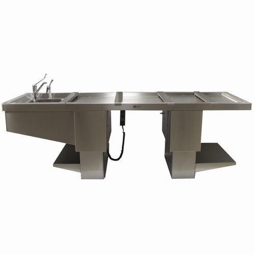 Mesa de autopsia - 3850 - EIHF-ISOFROID - rectangular / bariátrica / de altura regulable