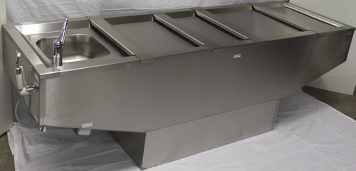 Mesa de autopsia - 3700 - EIHF-ISOFROID - rectangular / eléctrica / fija