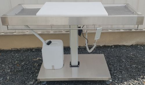 Mesa de disección - 3114 - EIHF-ISOFROID - rectangular / de altura regulable / con ruedas