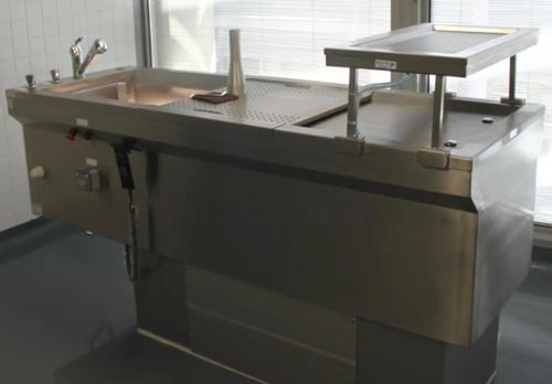 Mesa de anatomía de laboratorio - EIHF-ISOFROID - para formación / de laboratorio de histopatología / de disección