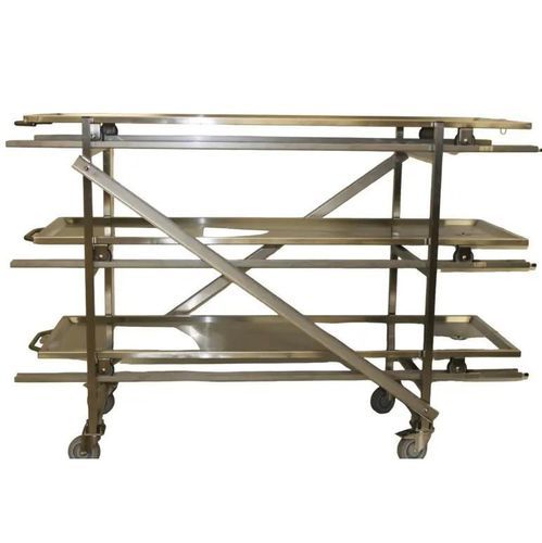 Scaffalatura di stoccaggio para camillas mortuorias - EIHF-ISOFROID - con ruedas / de acero inoxidable