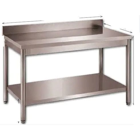 Mesa de laboratorio con estantes - 5310 - EIHF-ISOFROID - de acero inoxidable