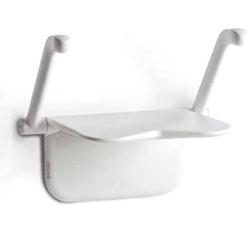 Silla de ducha con reposabrazos - 81703010 - Etac - sin respaldo / abatible / ergonómica