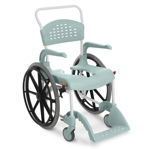 Silla de ducha con reposabrazos - 80229216 - Etac - con ruedas / con reposapiés / con apertura higiénica