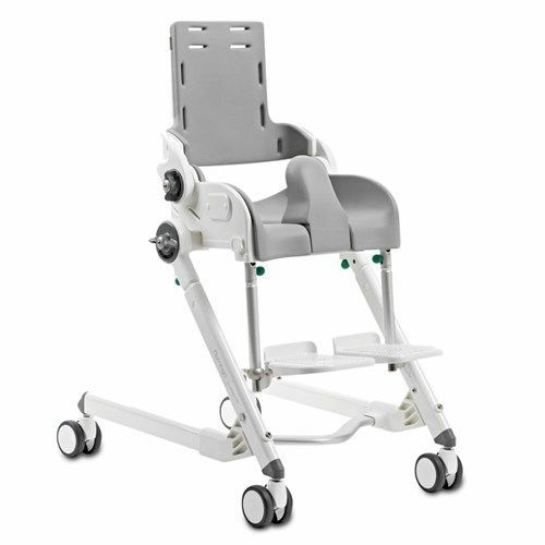 Silla de ducha con respaldo - R82 Flamingo - Etac - con ruedas / con apertura higiénica / con reposapiés