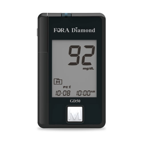 Glucómetro GDH-FAD - Diamond GD50 - ForaCare Suisse AG - para hospitales / hematocrito / sin código