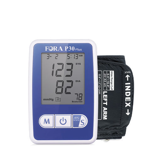 Tensiómetro electrónico automática - P30 plus - ForaCare Suisse AG - oscilométrica / con batería recargable / con manguito incorporado