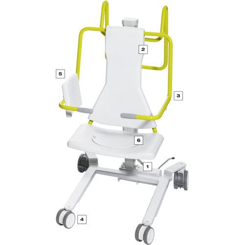 Elevador de pacientes hidráulico - NOVUM 100 - Georg Krämer Ges - con ruedas / elevadora