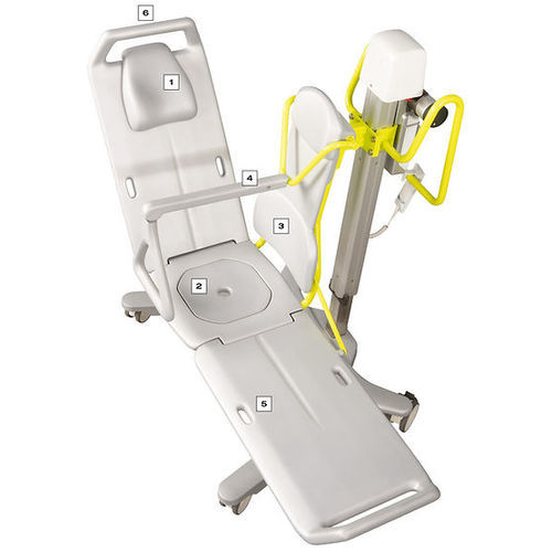 Elevador de pacientes eléctrico - NOVUM 2000 - Georg Krämer Ges - con ruedas / para bañera