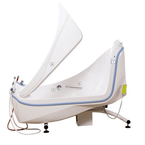 Bañera terapéutica eléctrica - RELAX - Georg Krämer Ges - con puertas / con asiento de baño