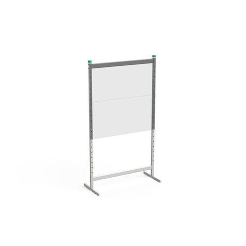 Mampara protectora móvil - 446 series - H+H SYSTEM GmbH - portátil / de aluminio