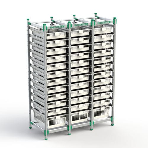 Estante multifunción - FlexShelf - H+H SYSTEM GmbH - de aluminio / de pared / modular