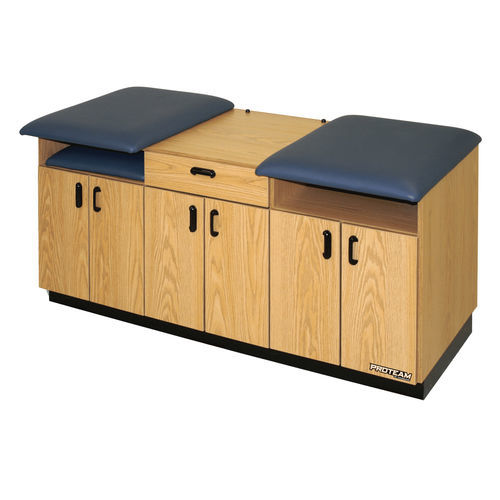 Mesa de reconocimiento manual - PROTEAM™ - Hausmann - de altura fija / con espacio de almacenamiento / azul