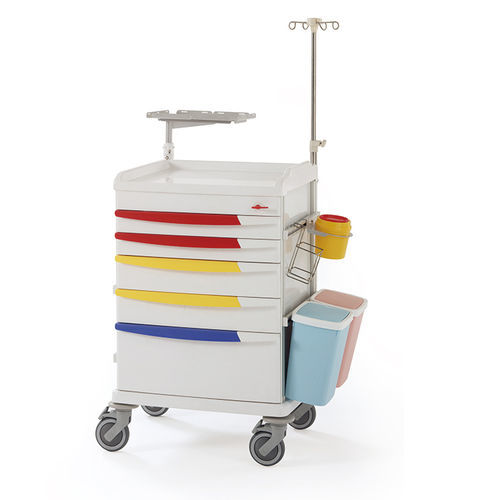 Carro médico - F-45 - Hebei Pukang Medical Instruments - de emergencia / de uso general / para desfibrilador