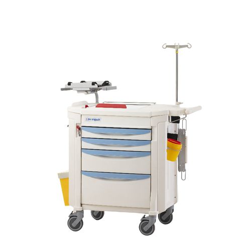 Carro médico - F-47 - Hebei Pukang Medical Instruments - para dispositivos médicos / para medicamentos / multifunción