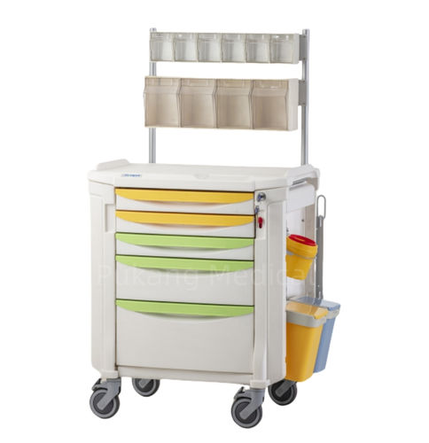 Carro de hospital - F-63 - Hebei Pukang Medical Instruments - de emergencia / de anestesia / para instrumental