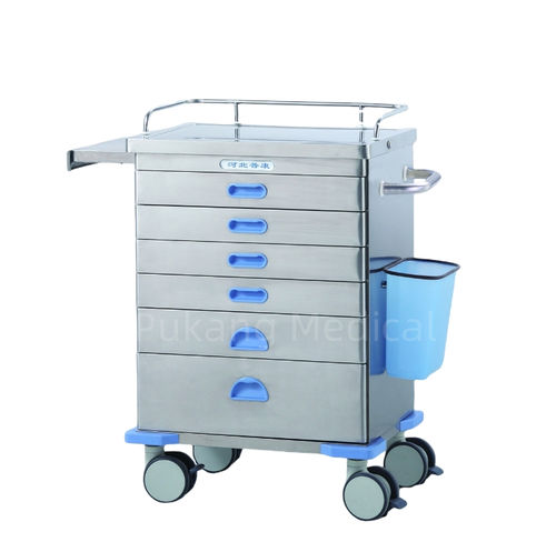 Carro médico - F-62 - Hebei Pukang Medical Instruments - de anestesia / de medicamentos / multifunción