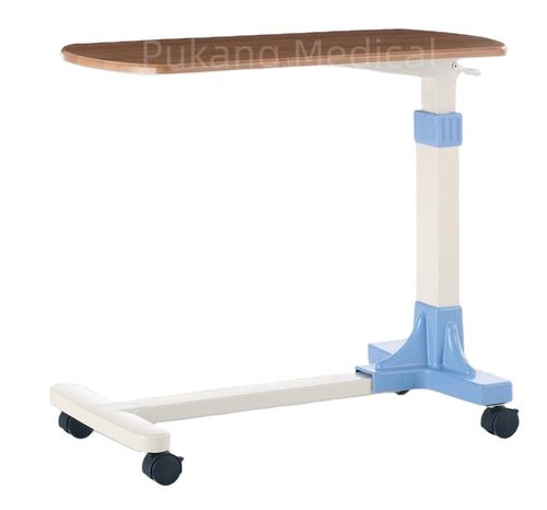 Mesa de cama de altura regulable - T-32 - Hebei Pukang Medical Instruments - con ruedas / con accionamiento manual