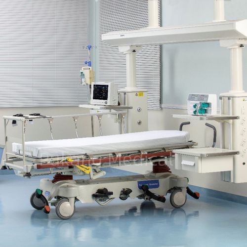 Carro camilla de transporte - E-9 - Hebei Pukang Medical Instruments - de emergencia / manual / radiotransparente