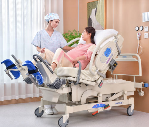 Cama de parto - B-48 - Hebei Pukang Medical Instruments - de emergencia / eléctrica / de altura regulable