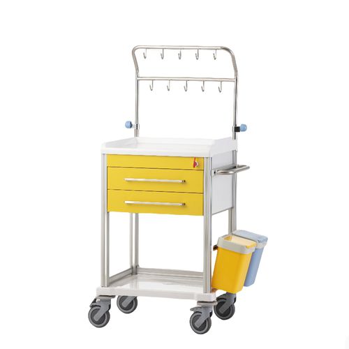 Carro de emergencia - F-52 - Hebei Pukang Medical Instruments - de anestesia / de hospital / de medicamentos