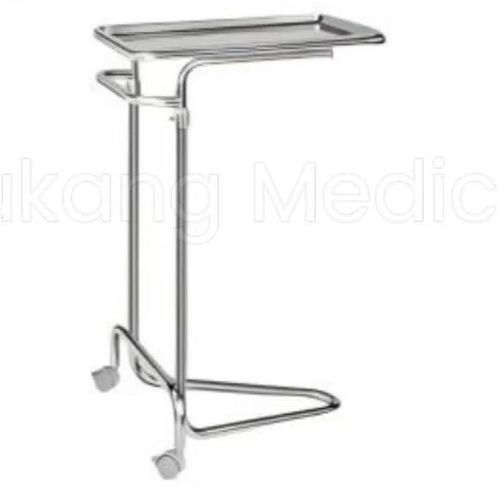 Mesa de Mayo con ruedas - F-82 - Hebei Pukang Medical Instruments - de acero inoxidable / manuel